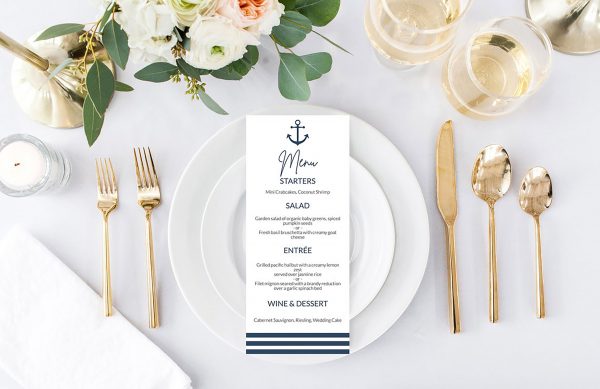 Nautical Anchor Wedding Invitation Bundle Suite - Image 3