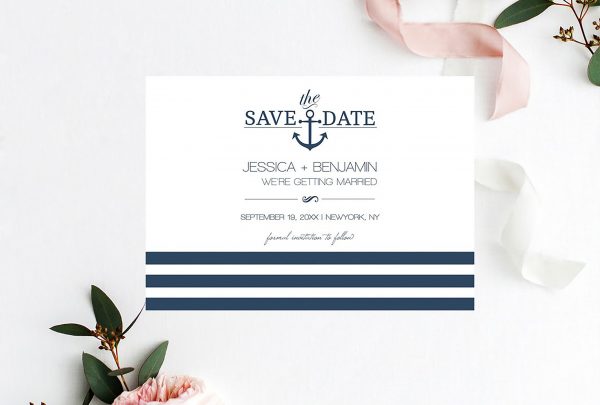 Nautical Anchor Wedding Invitation Bundle Suite - Image 5