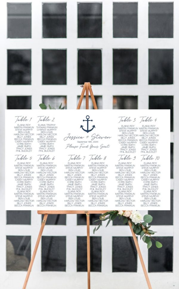Nautical Anchor Wedding Invitation Bundle Suite - Image 6