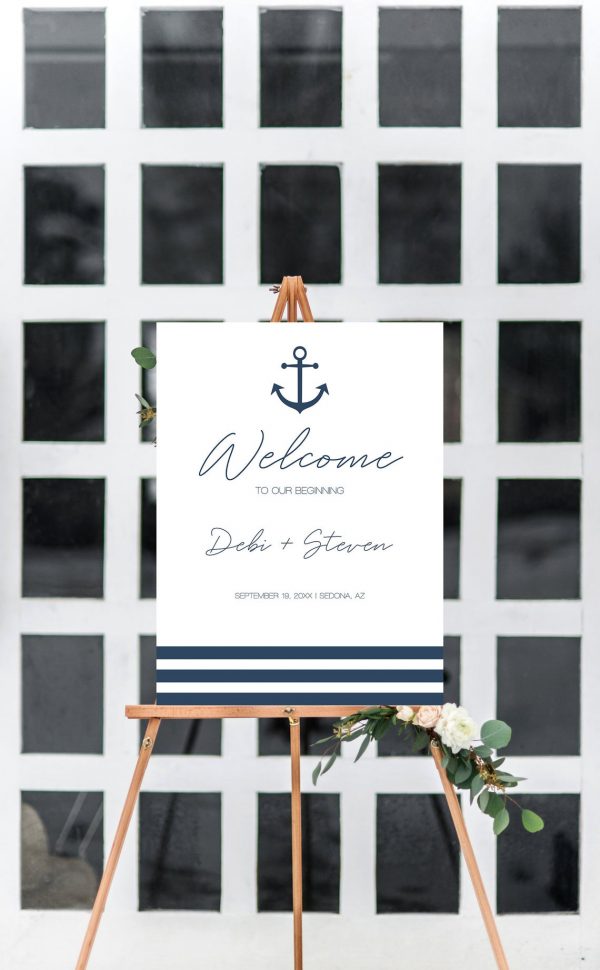 Nautical Anchor Wedding Invitation Bundle Suite - Image 8