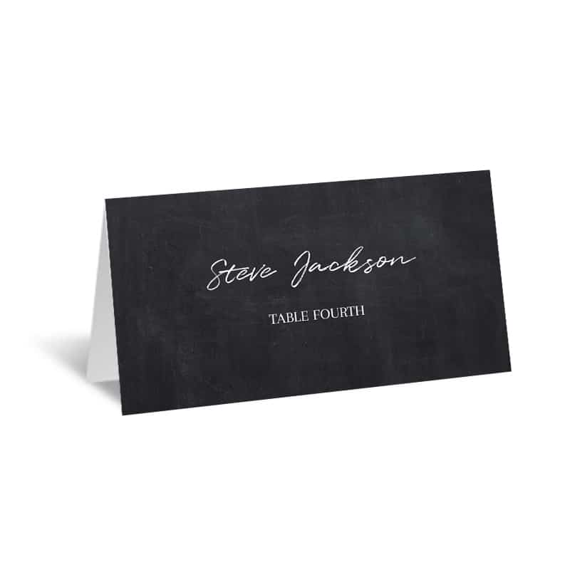 Chalkboard Wedding Place Card Template - Image 2