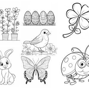 Free Adorable Spring Coloring Pages for Kids and Adults