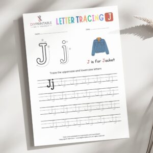 Tracing the Letter J
