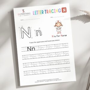 Tracing the Letter N