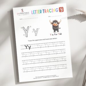 Tracing the Letter Y
