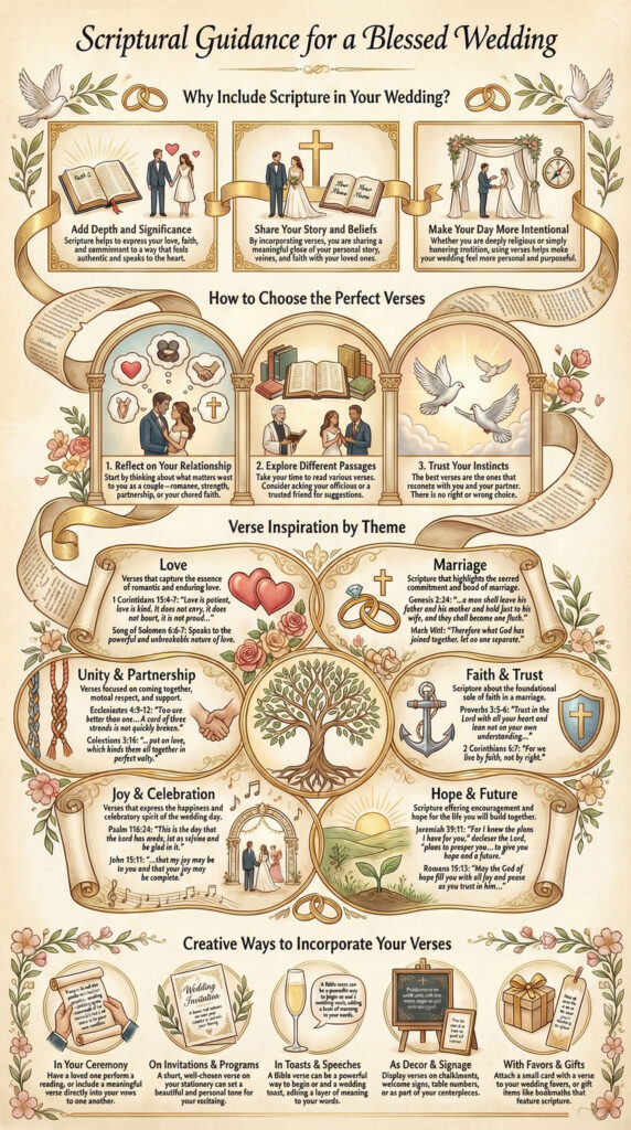 30 Beautiful Wedding Bible Verses About Love, Marriage and More