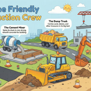 Construction Vehicles Coloring Pages for Kids