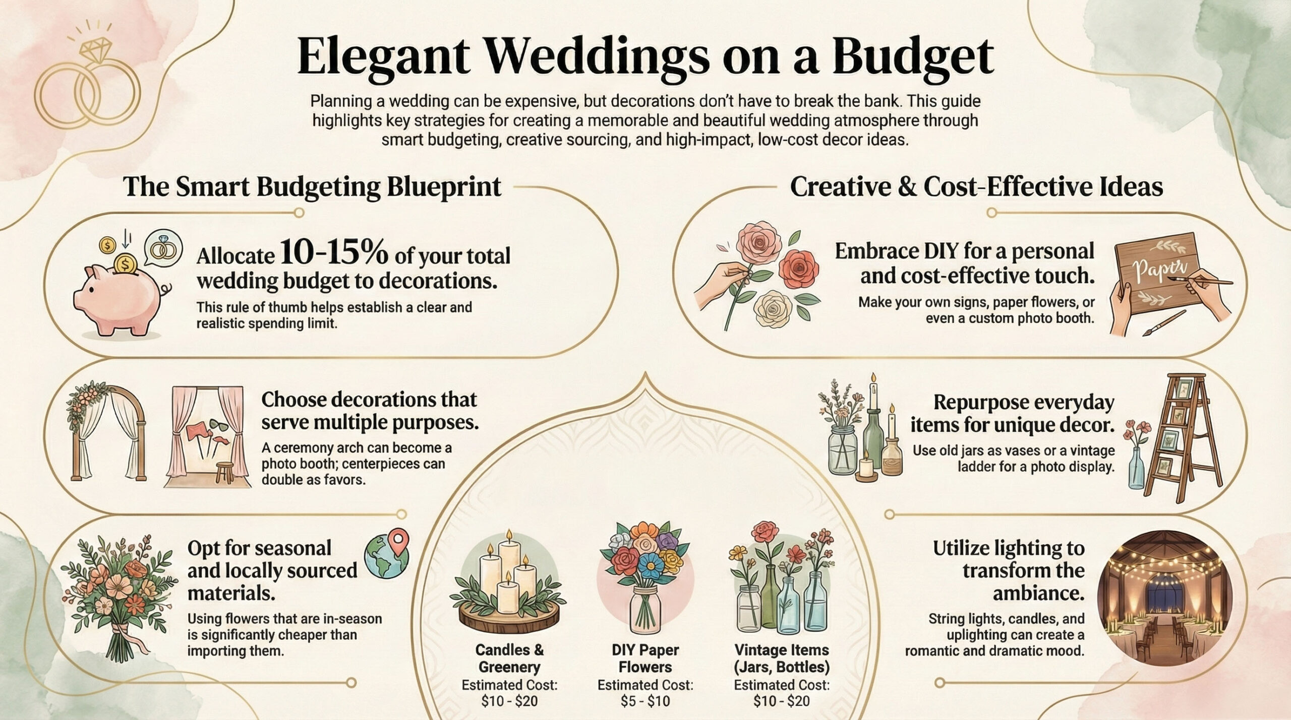 Budget Friendly Wedding Decor