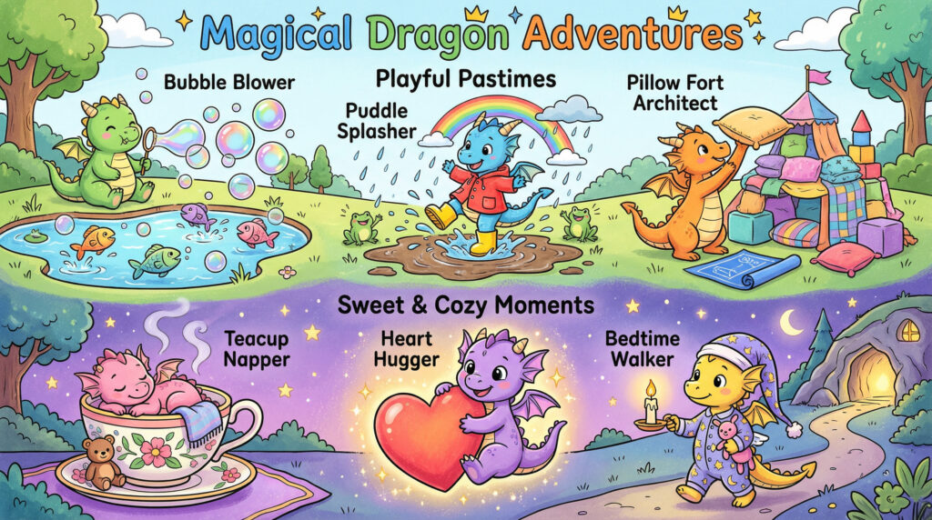 Dragon Coloring Pages for Kids Printable PDF