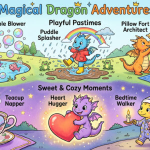 Dragon Coloring Pages for Kids Printable PDF