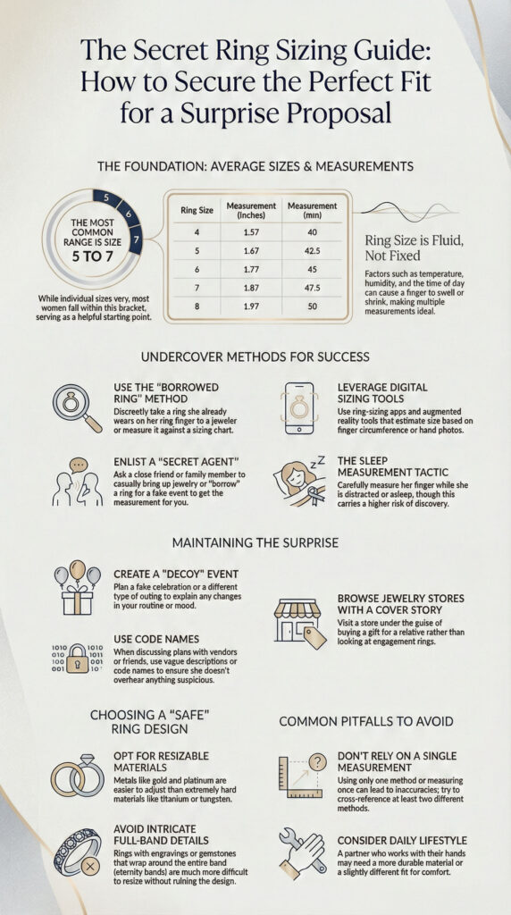 The Secret Ring Sizing Guide How to Secure the Perfect Fit for a Surprise Proposal