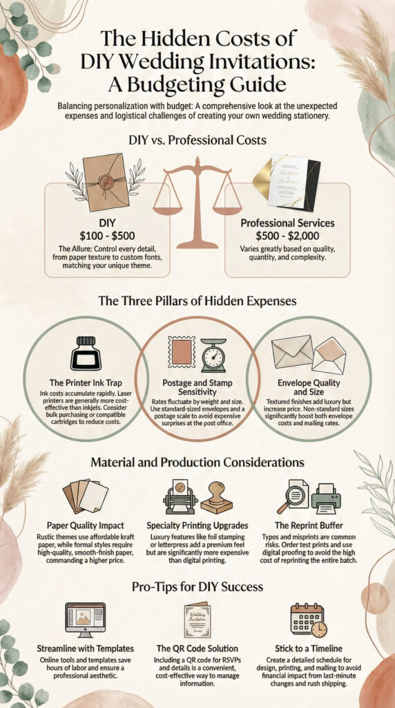 The Hidden Costs of DIY Wedding Invitations A Budgeting Guide